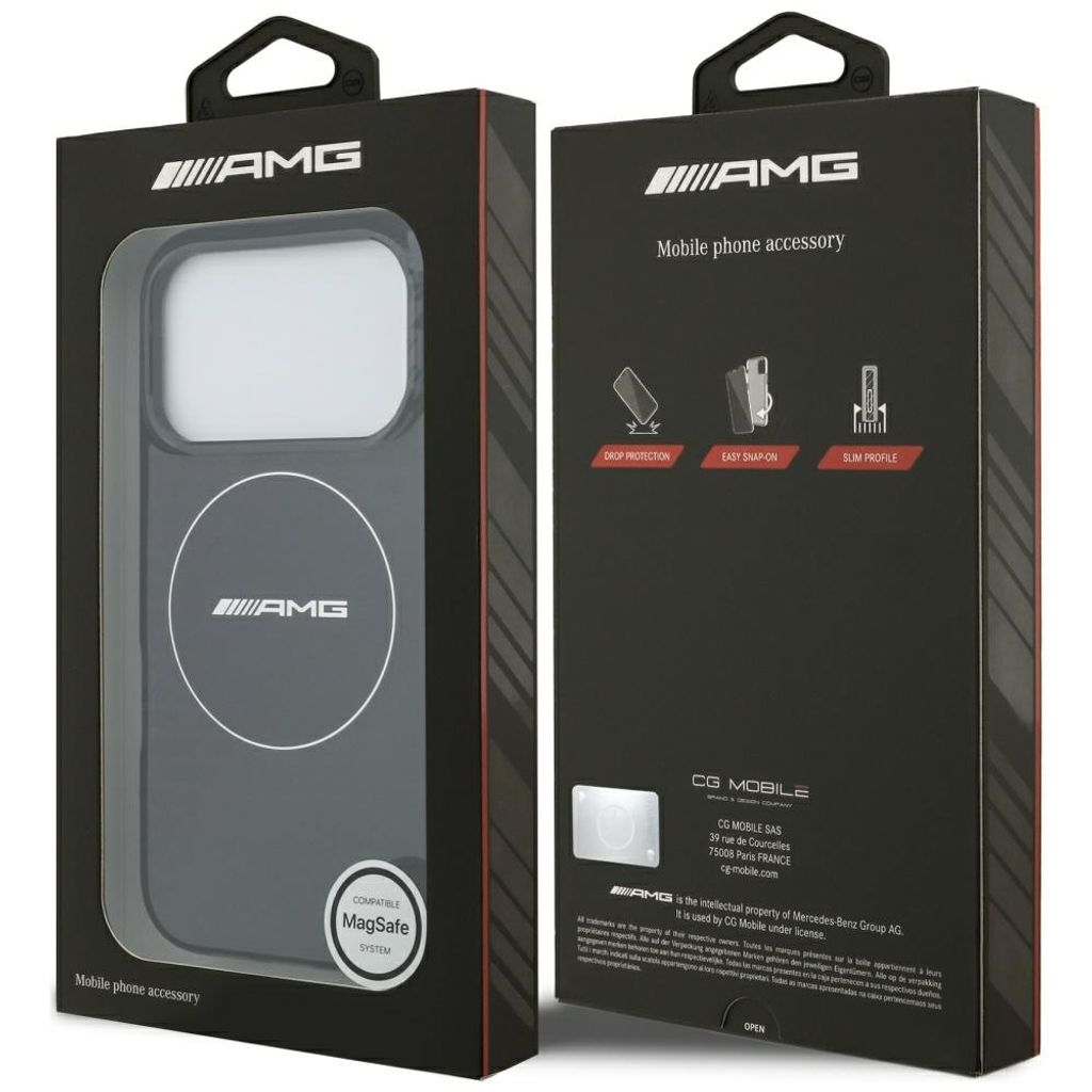 Mercedes AMG Double Layer Smocked MagSafe -kuori till iPhone 17 Pro - Musta