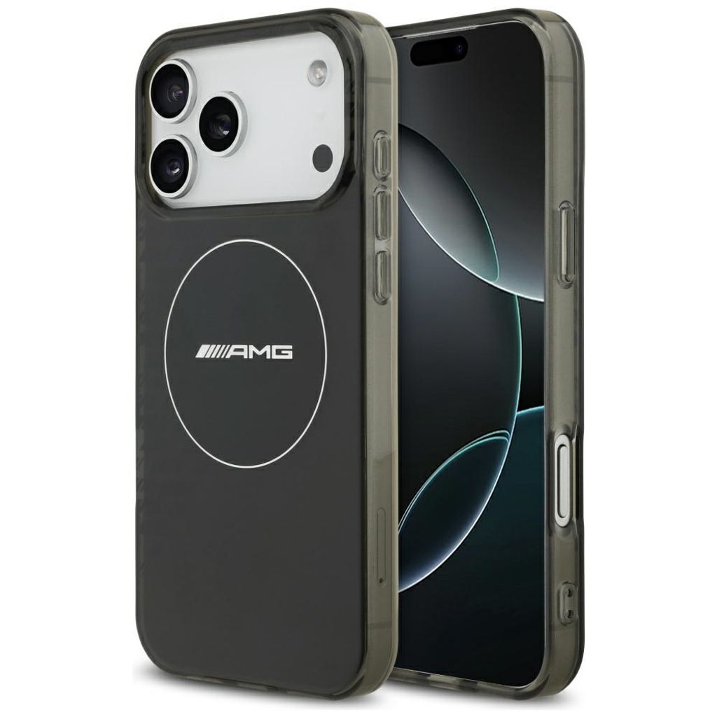 Mercedes AMG Double Layer Smocked MagSafe -kuori till iPhone 17 Pro Max - Musta