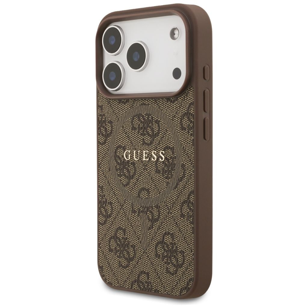 Guess 4G Ring Classic Logo MagSafe -kuori till iPhone 17 Pro - Ruskea