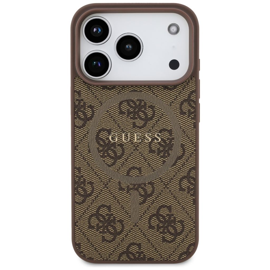 Guess 4G Ring Classic Logo MagSafe -kuori till iPhone 17 Pro - Ruskea