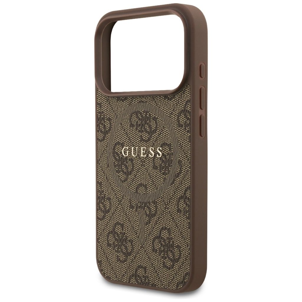 Guess 4G Ring Classic Logo MagSafe -kuori till iPhone 17 Pro - Ruskea