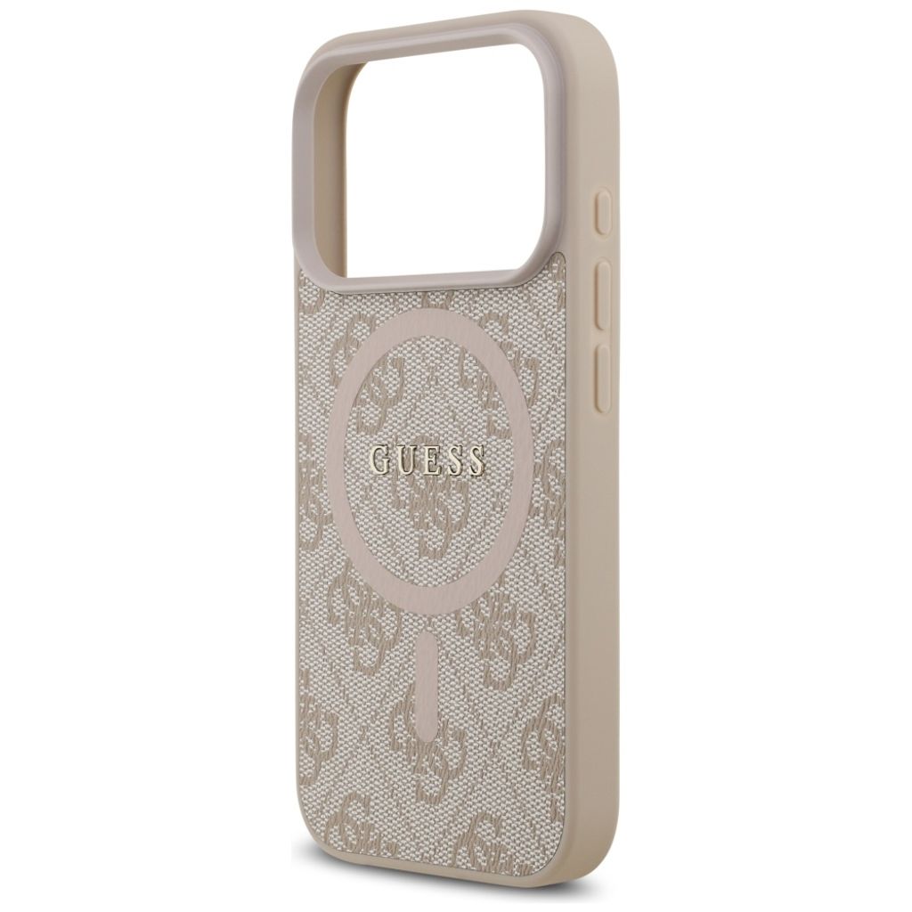 Guess 4G Ring Classic Logo MagSafe -kuori till iPhone 17 Pro - Vaaleanpunainen