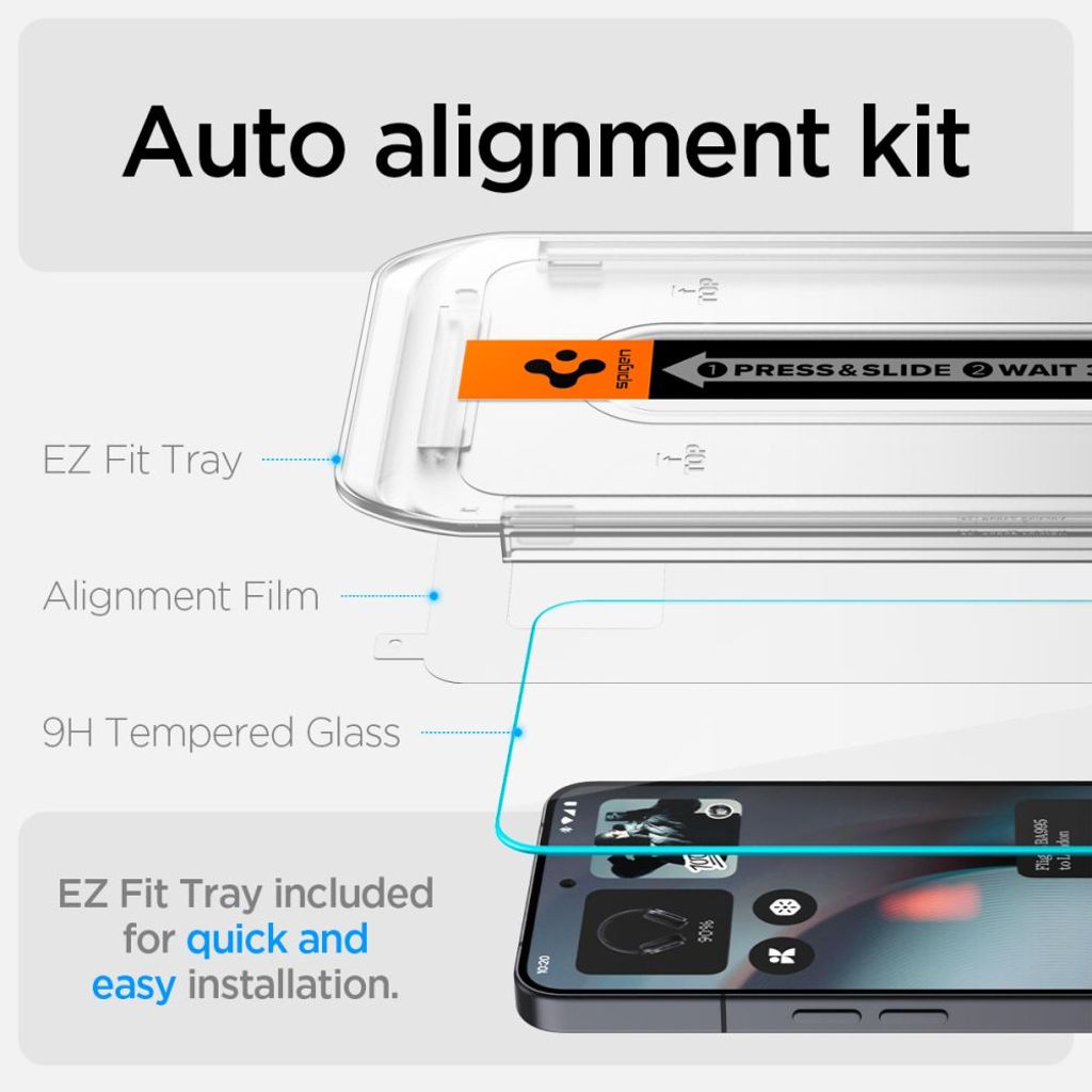 Spigen Glas.TR EZ Fit 2-pack Screen Protector for Nothing Phone (3)