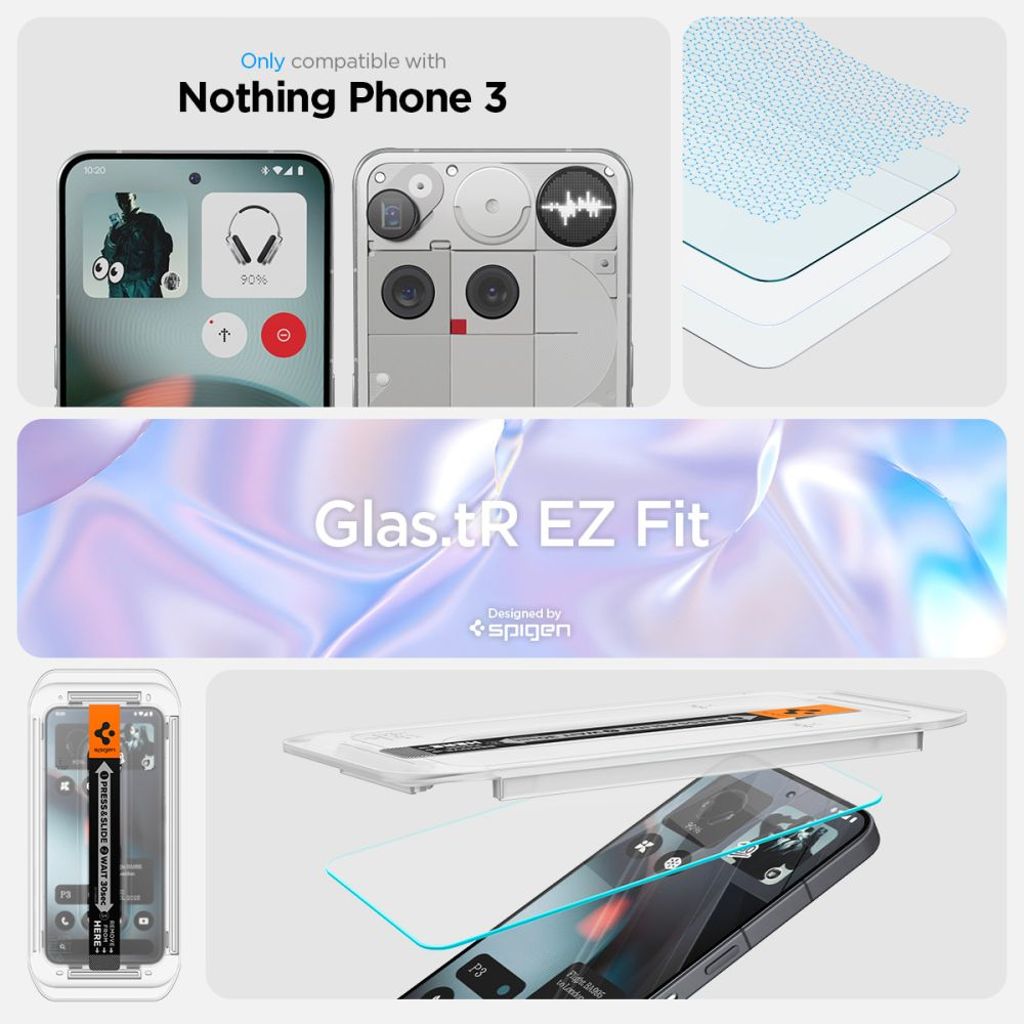 Spigen Glas.TR EZ Fit 2-pack Screen Protector for Nothing Phone (3)