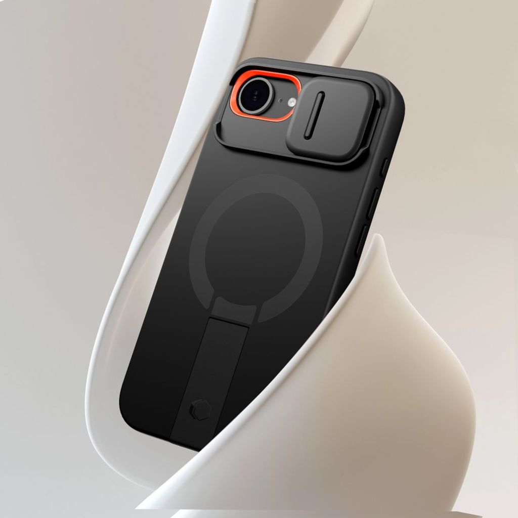 Tech-Protect Kevlar Aura MagSafe Cover til iPhone 16e - Sort