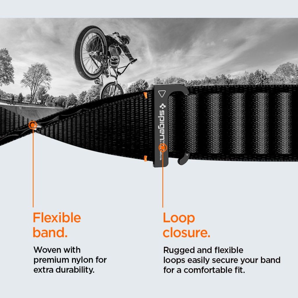 Spigen WBF1 Kellonranneke Apple Watch 44/45/46/49mm - Musta