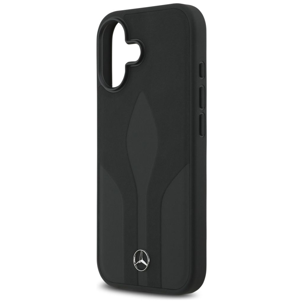 Mercedes Leather The Move MagSafe -kuori till iPhone 17 - Musta
