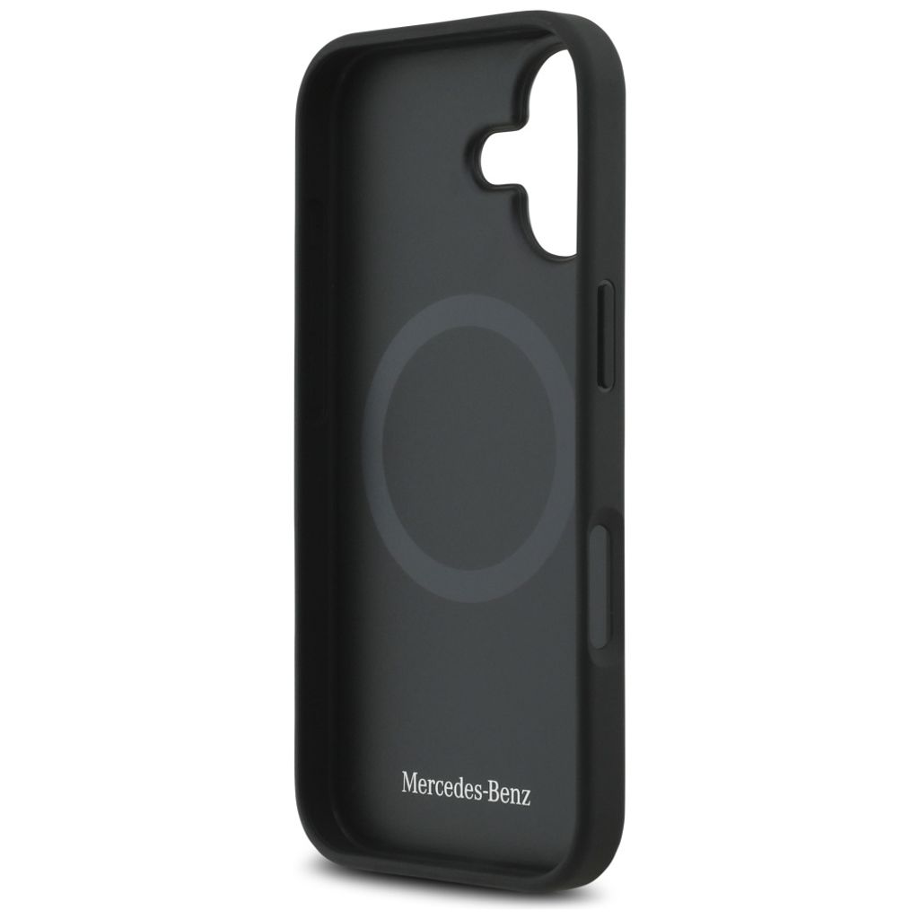 Mercedes Leather The Move MagSafe -kuori till iPhone 17 - Musta