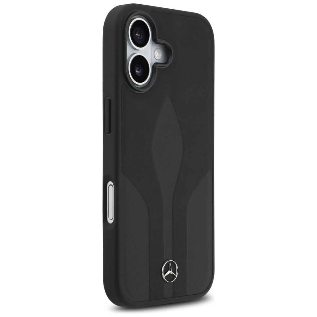 Mercedes Leather The Move MagSafe -kuori till iPhone 17 - Musta