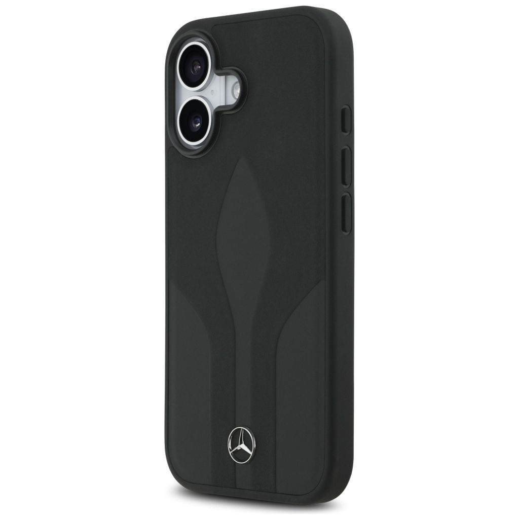 Mercedes Leather The Move MagSafe -kuori till iPhone 17 - Musta