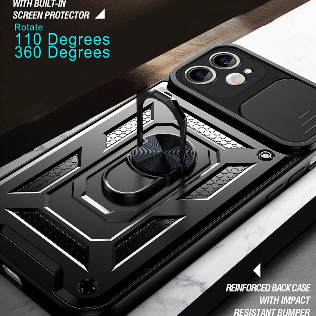 iPhone 11 Kuori Sormuksenpidike - Hopea