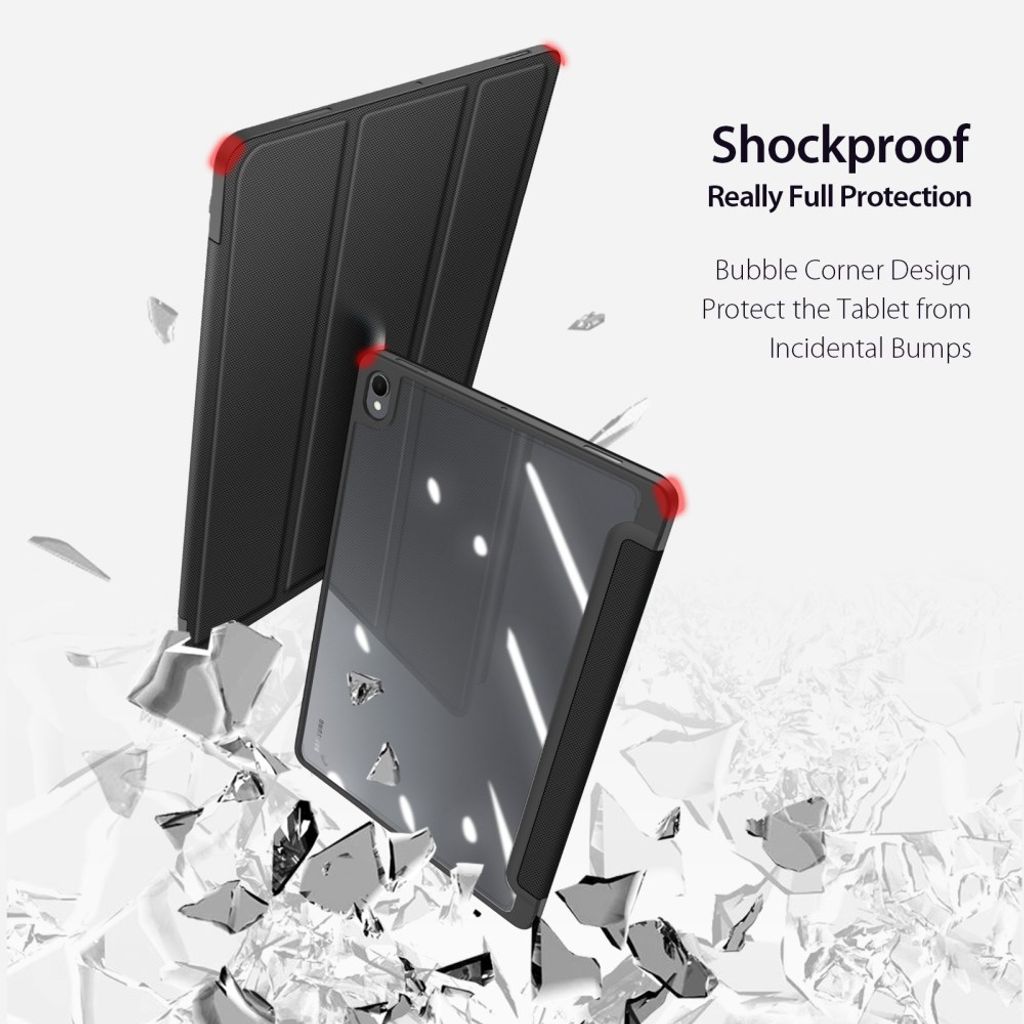 DUX DUCIS Samsung Galaxy Tab S12 Plus Tri-fold stativfodral - Svart