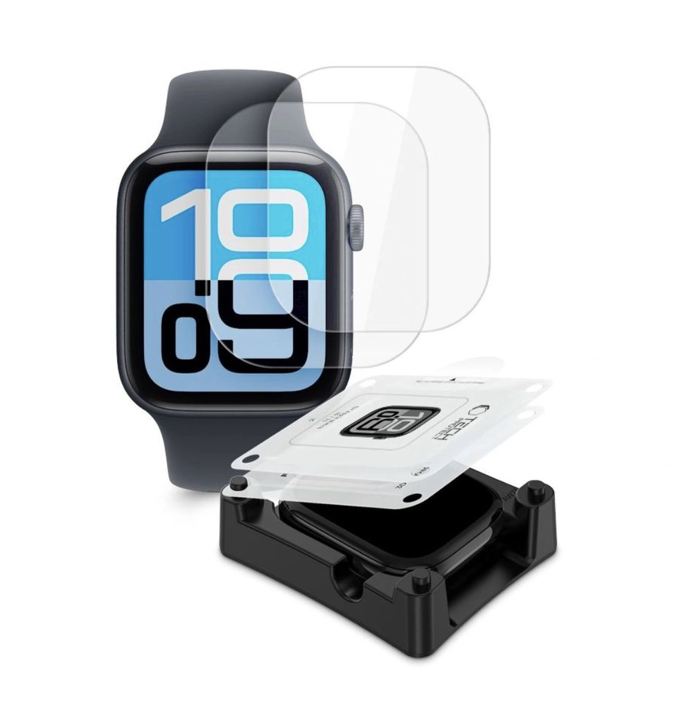 Tech-Protect Supreme Set+ hydrogel foil Skjermbeskytter til Apple Watch 44mm, 2-pakning