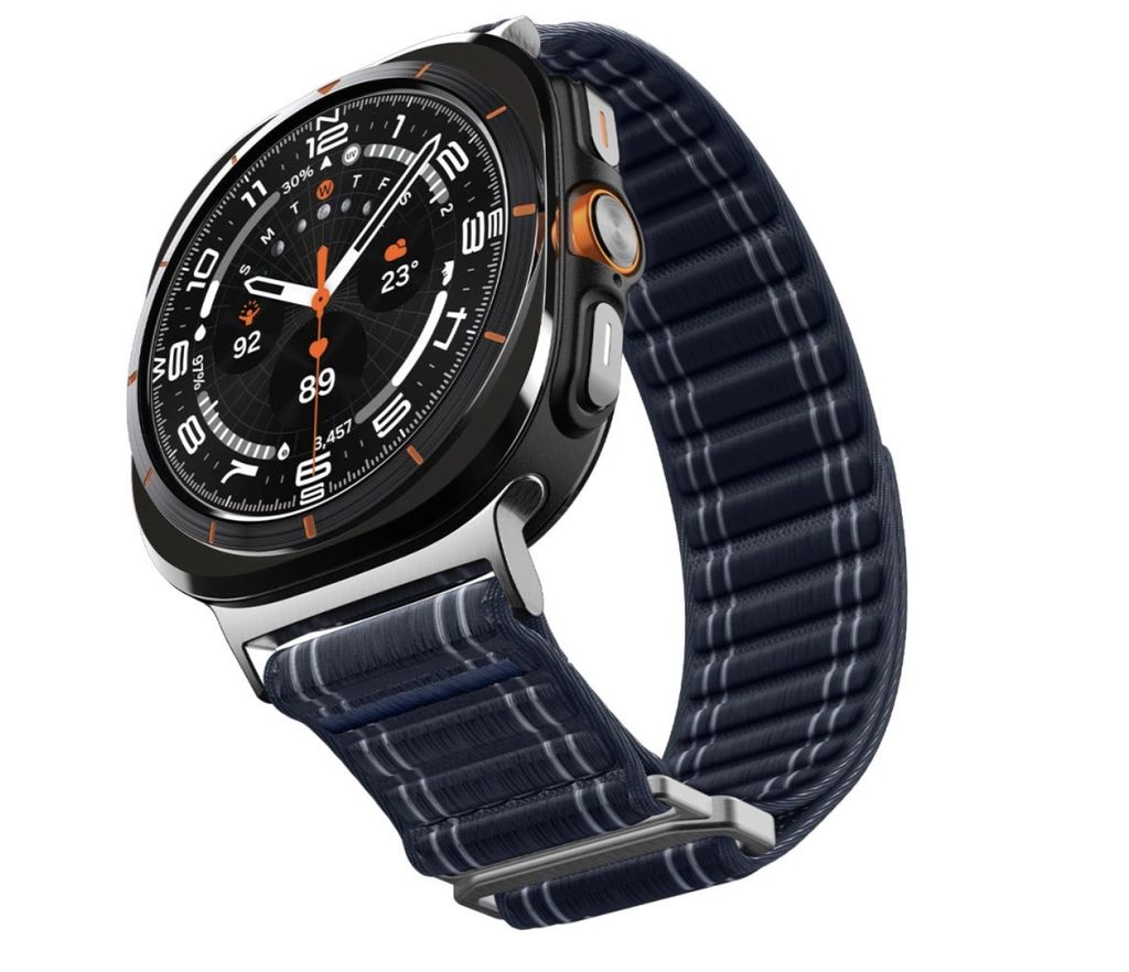 Spigen WBF0 Kellonranneke Samsung Galaxy Watch Ultra 47mm - Tummansininen