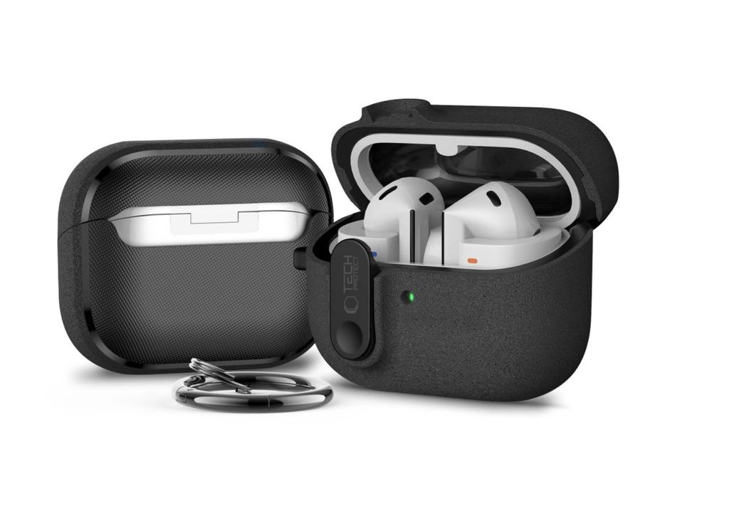 Tech-Protect Slim Hook Skal till Samsung Galaxy Buds 3 / 3 FE / 3 Pro - Svart