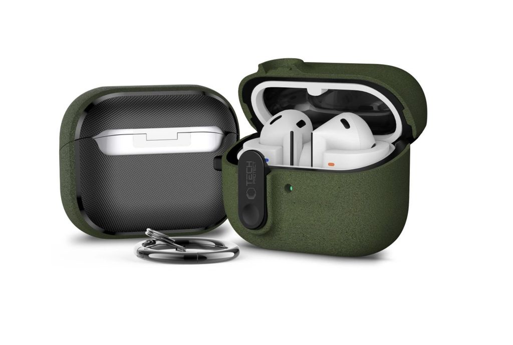 Tech-Protect Slim Hook Skal till Samsung Galaxy Buds 3 / 3 FE / 3 Pro - Grön