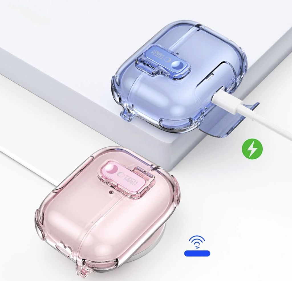 Tech-Protect Bounce Pro Skal till AirPods Pro 3 - Transparent