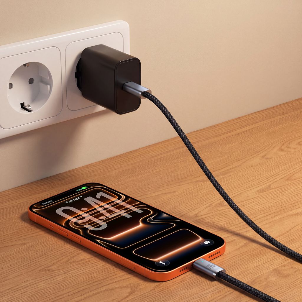 SiGN USB-C till USB-C-kabel 240W, 2m – Grå
