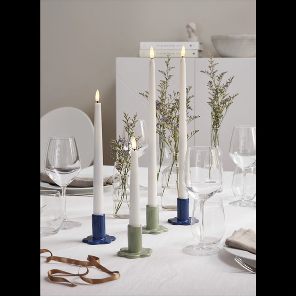 Star Trading ljushållare Bloom 2-pack – grön