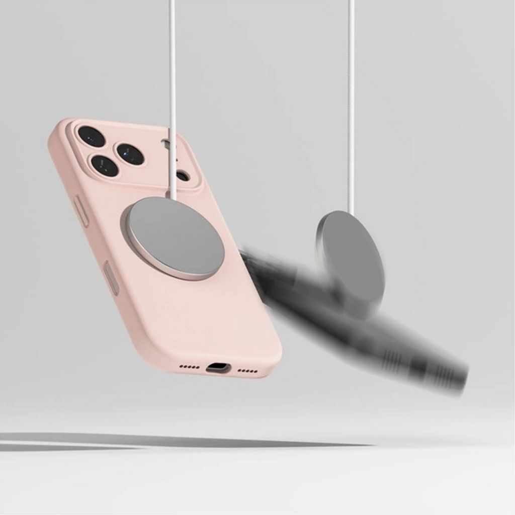 Ringke Silicone Magnetic MagSafe Deksel till iPhone 17 Pro Max - Rosa