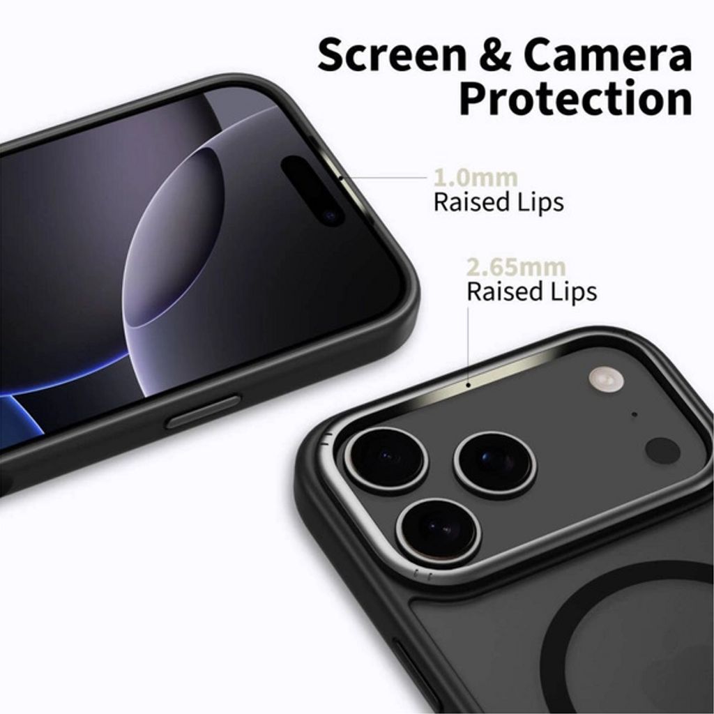 Tech-Protect MagEdge MagSafe Deksel till iPhone 17 Pro Max - Matte Black
