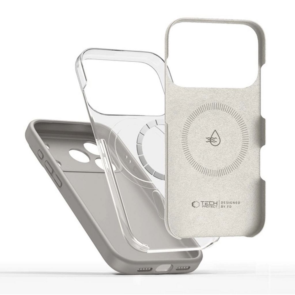 Tech-Protect Silicone MagSafe Deksel till iPhone 17 Pro Max - Grå