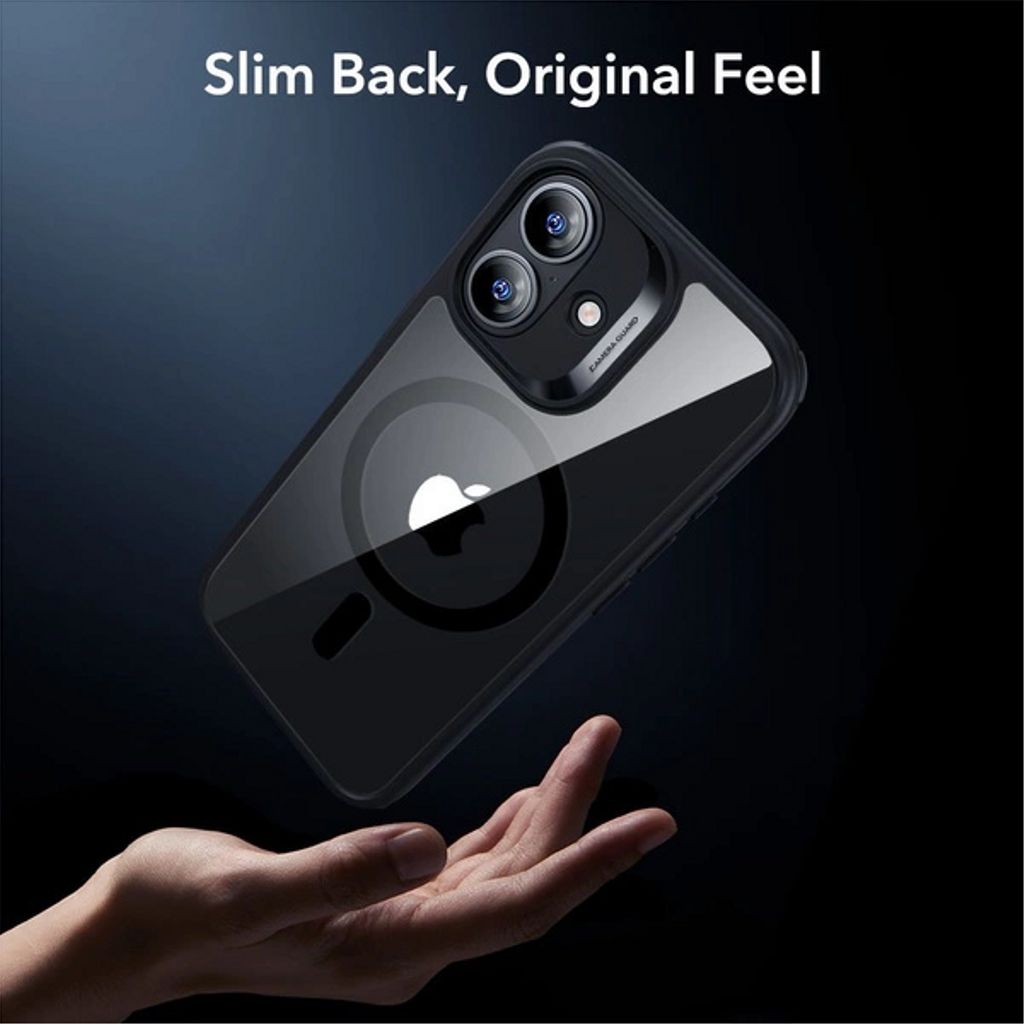 ESR Classic Hybrid MagSafe Set Case & Screen Protector for iPhone 17 - Clear Black