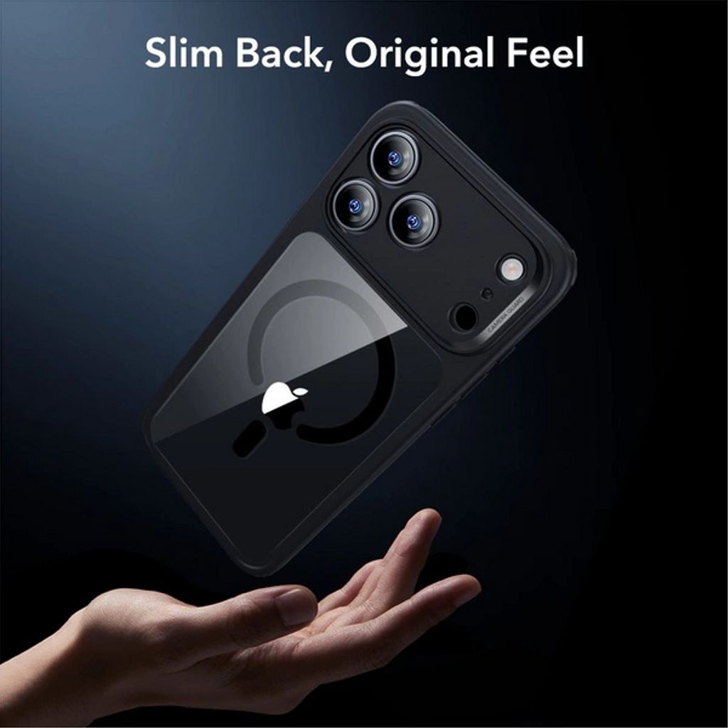 ESR Classic Hybrid MagSafe Set Case & Screen Protector for iPhone 17 Pro - Clear Black