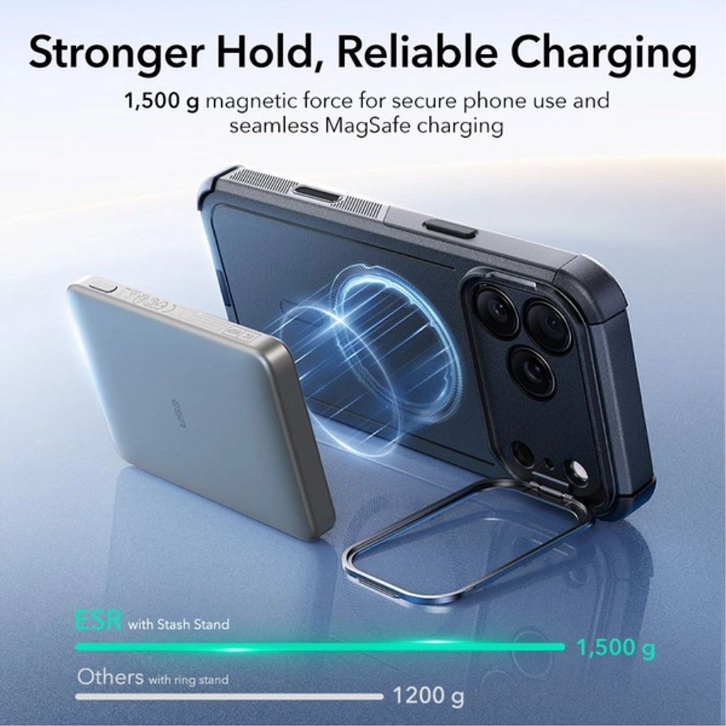 ESR Cyber Kickstand MagSafe Case for iPhone 17 Pro - Black