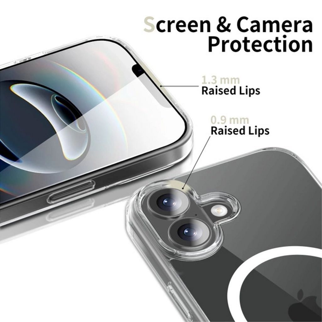 Tech-Protect FlexAir Hybrid MagSafe Case for iPhone 17 - Clear