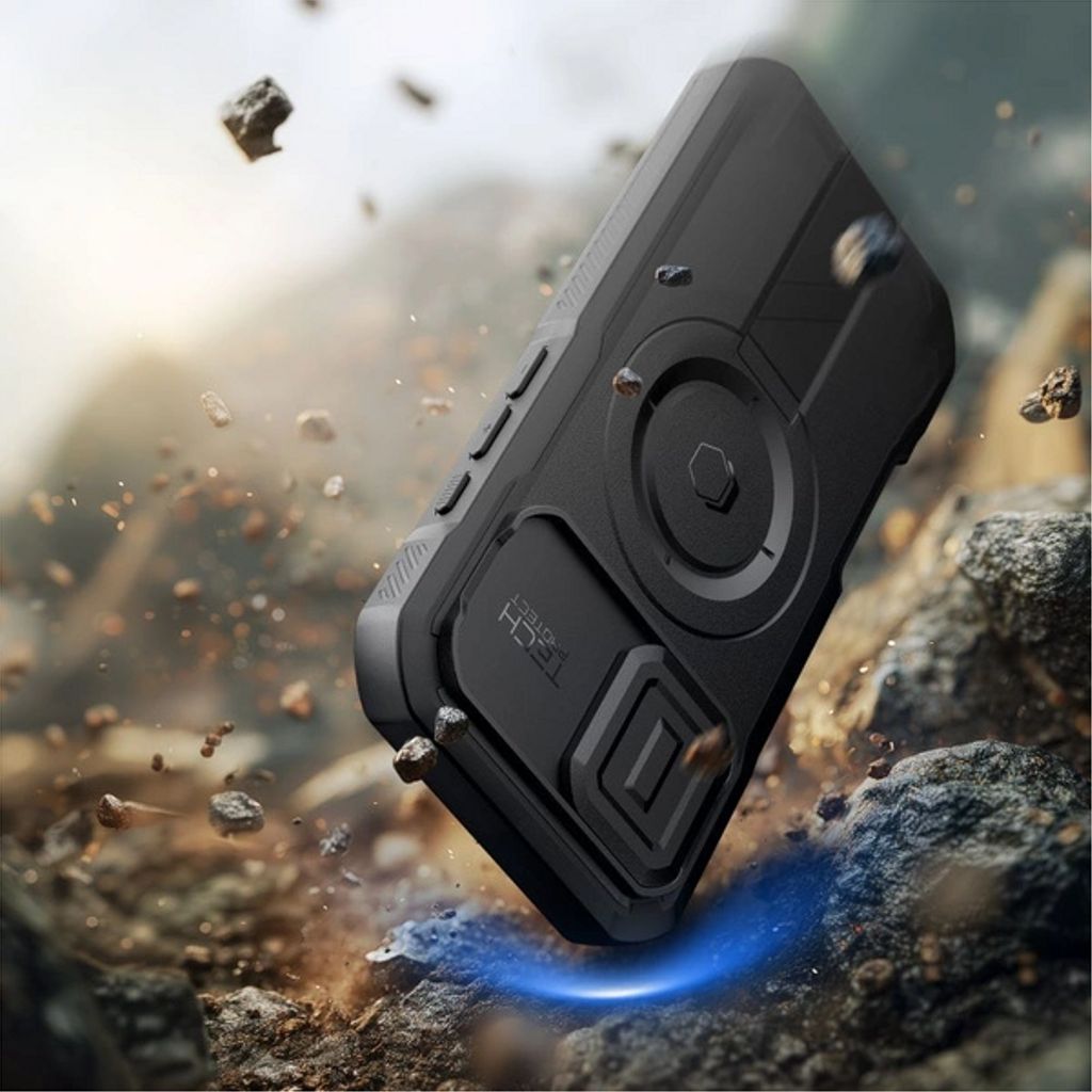 Tech-Protect Kevlar MagSafe Case for iPhone 17 - Black