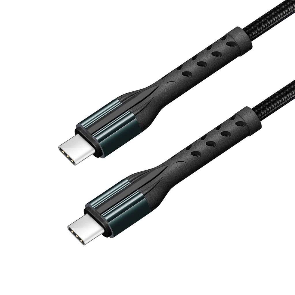 SiGN Cafule QC 3.0, USB-C PD, 3A, 60W, USB-C- USB-C-kaapeli 2m - Musta