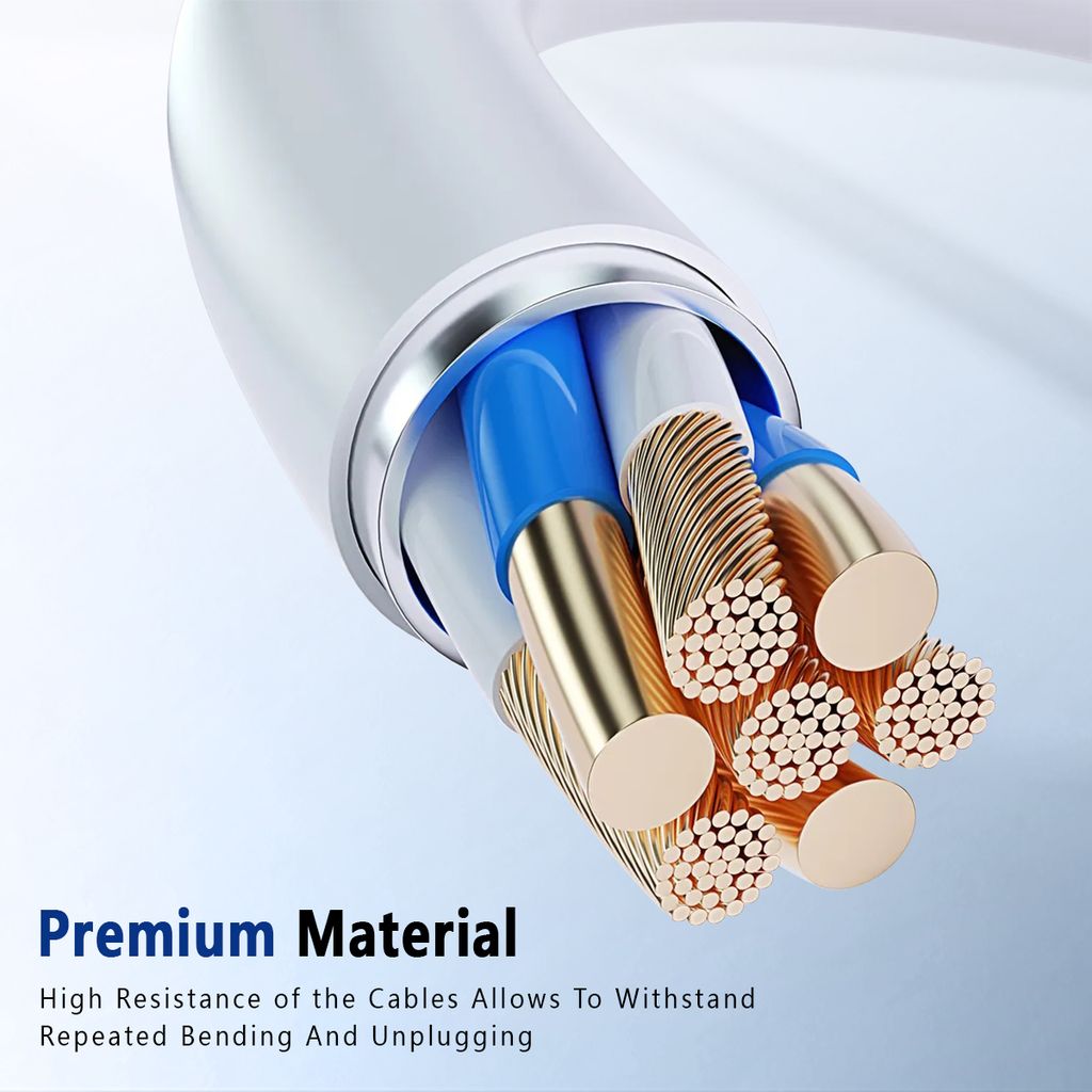 SiGN SuperCharge 5A, 25W, USB-C-kaapeli 2m - Valkoinen