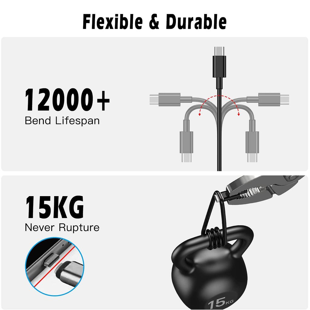 SiGN Pikalatauskaapeli USB-C - USB-C 60W, 3A, PD, 2m - Musta