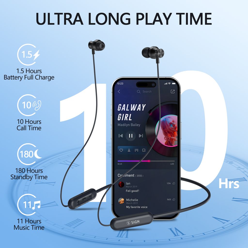 SiGN Trådlöst Bluetooth Headset - Fukt/Vattentåliga