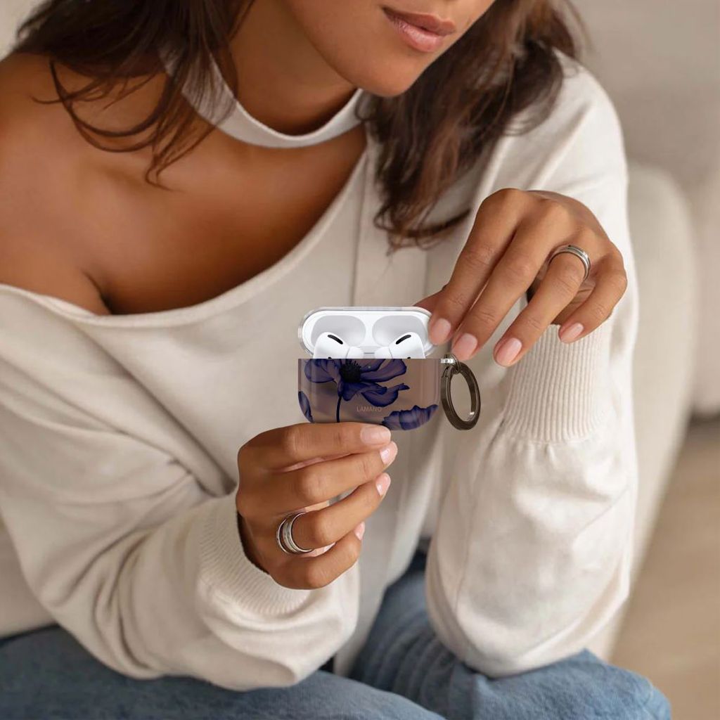 Tech-Protect Lamano Kuori AirPods Pro 1 / 2 - Ruskea/violetti