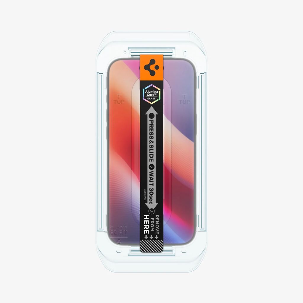 Spigen iPhone 17 Air Glas.tR EZ Fit Screen Protector, 2-pack - Transparent