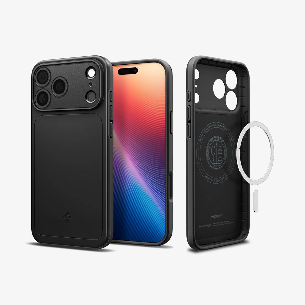 Spigen iPhone 17 Pro Thin Fit MagFit Case - Black