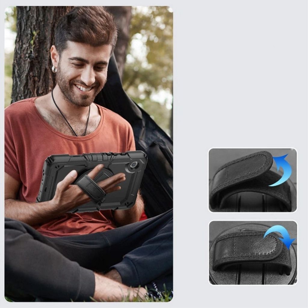 Tech-Protect Solid360 -kuori Samsung Galaxy Tab A9 Plus 11.0":lle - musta