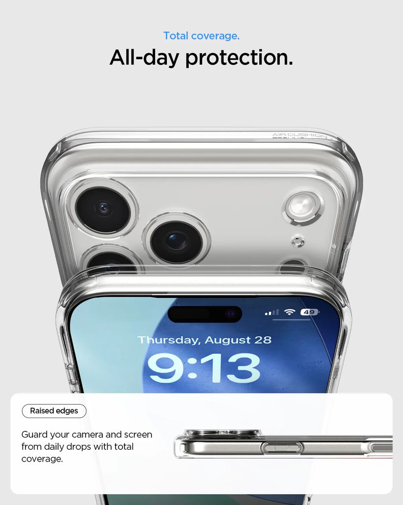 Spigen iPhone 17 Pro Max Ultra Hybrid Case - Crystal Clear