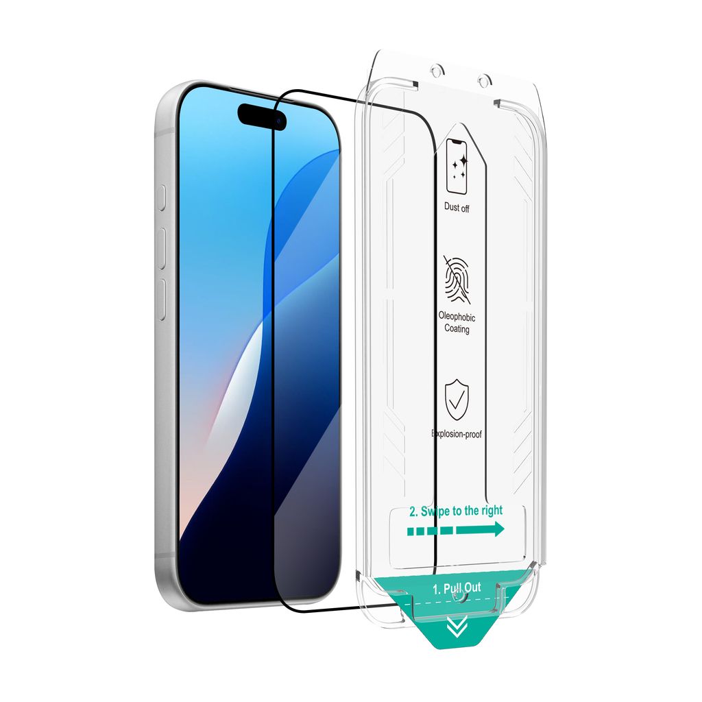 SiGN Skärmskydd iPhone 18 Pro – EZ Apply med dammfri applikator