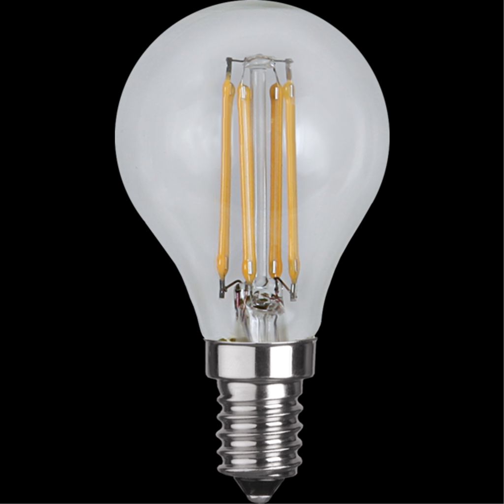 LED-pære E14 P45 Klar