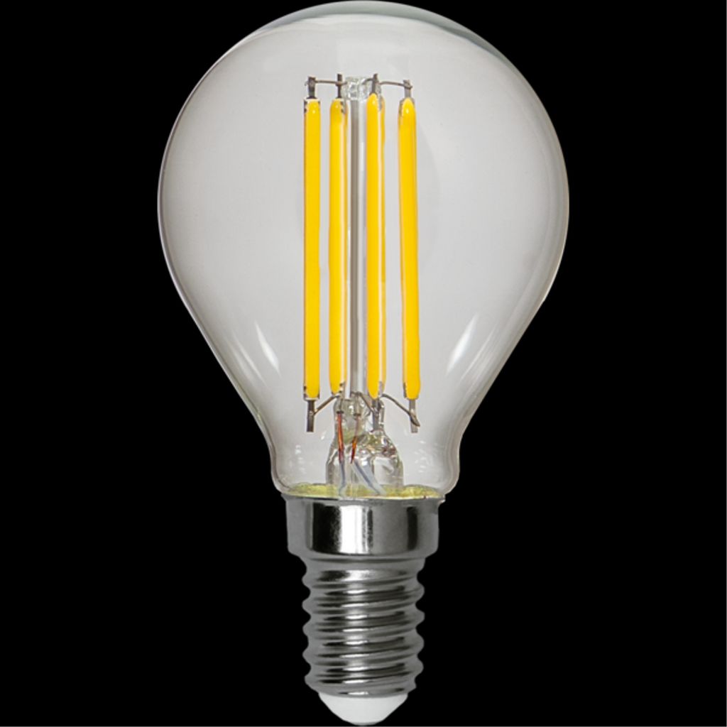 LED-pære E14 P45 Klar