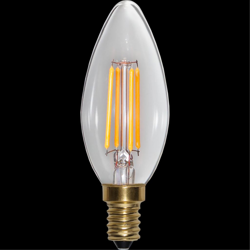 LED-pære E14 C35 Soft Glow