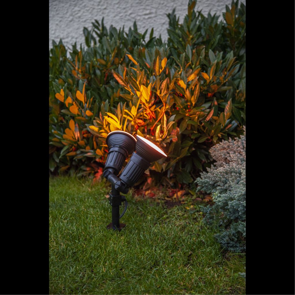 Star Trading utomhus spotlight-armatur – svart