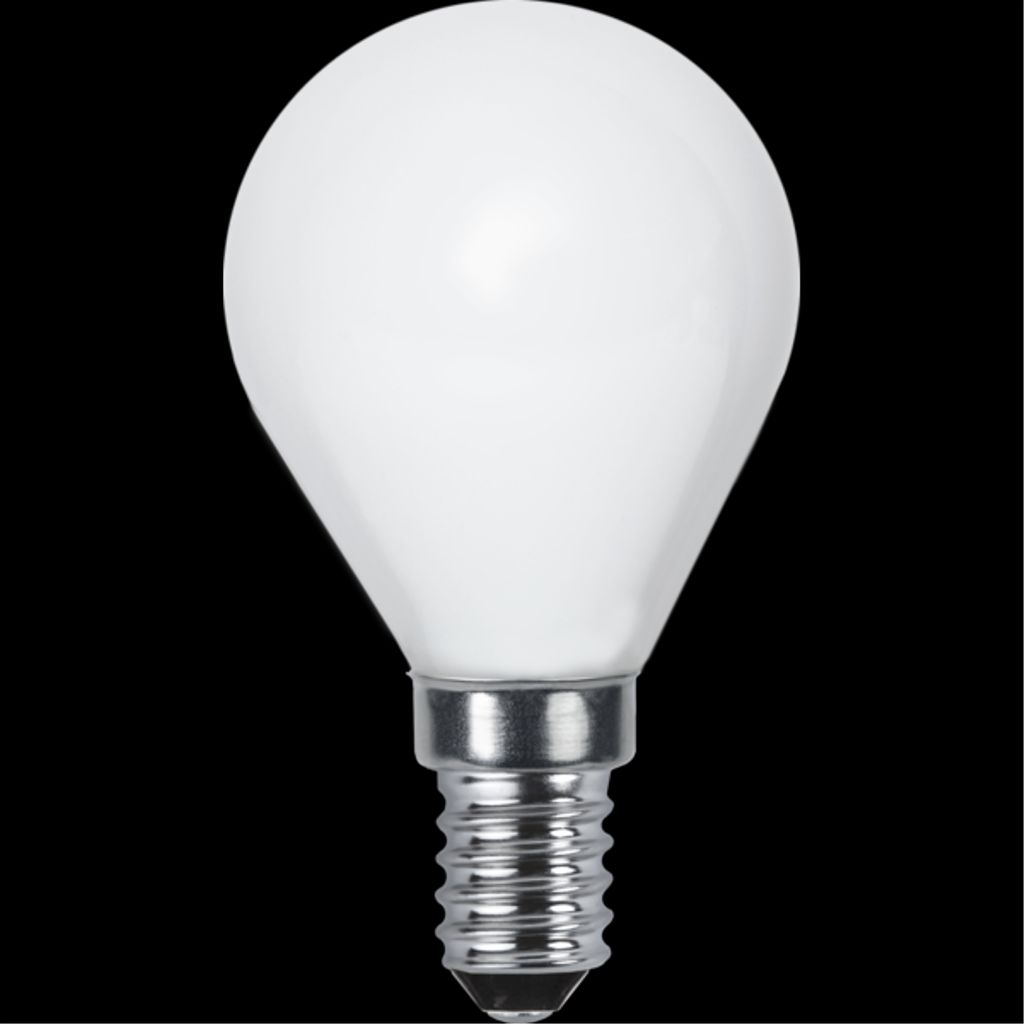LED-lampe E14 P45 Opak glødetråd RA90