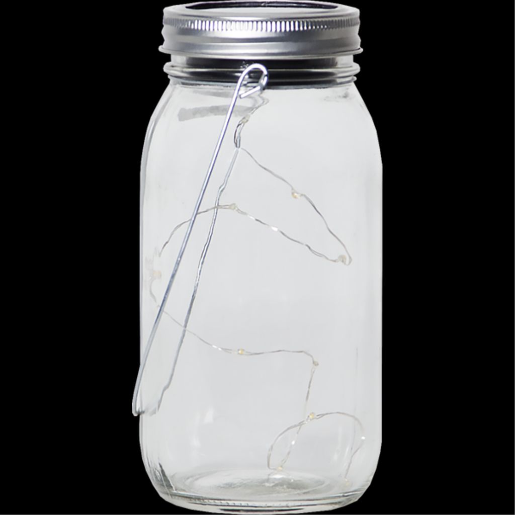 Star Trading solcellslykta Jamjar – transparent