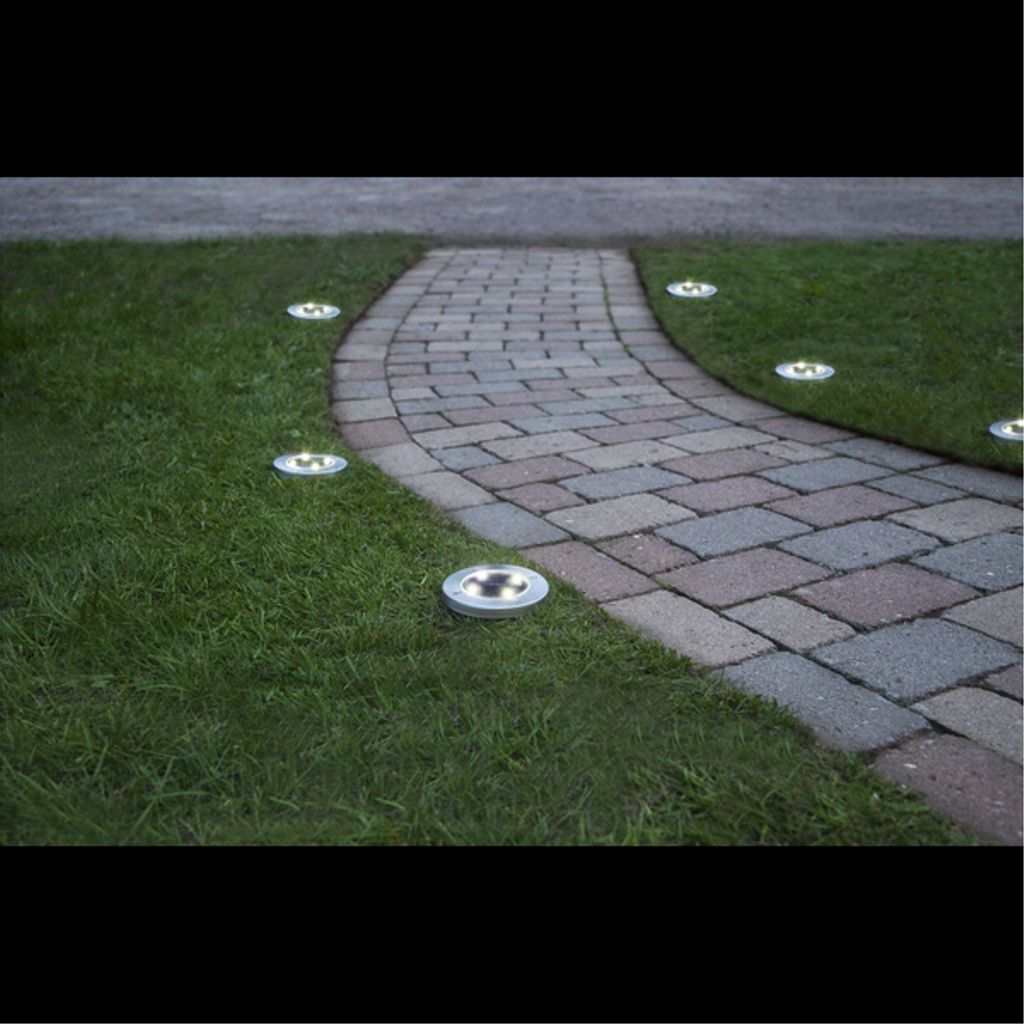 Star Trading Solcellsspotlight Lawnlight 3-pack – Silver