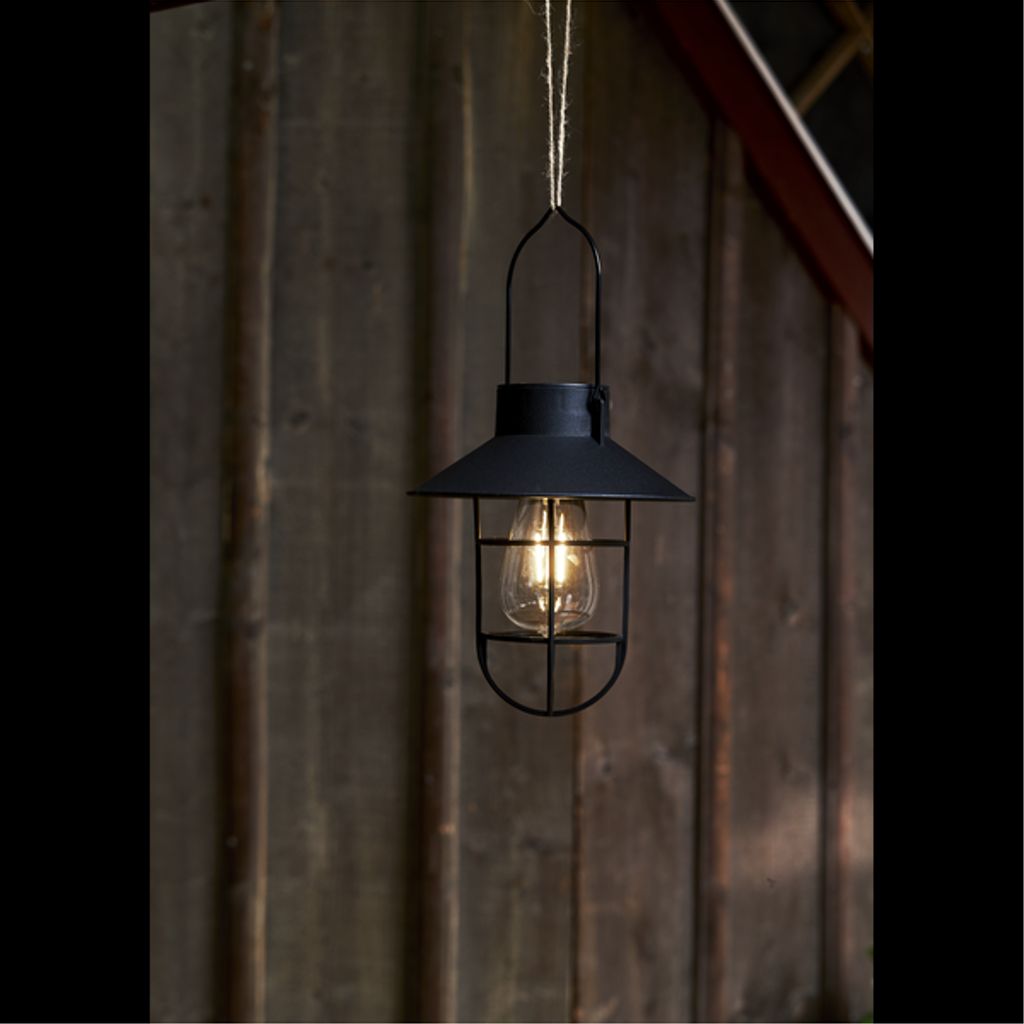 Star Trading solcellsdekoration Utomhusbelysning Cage – svart