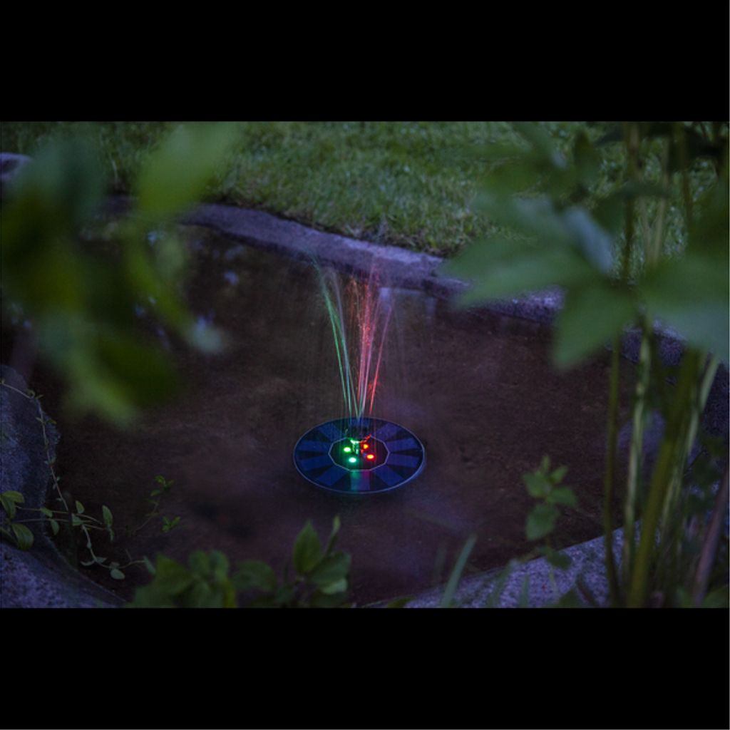 Star Trading solcelledrevet dekorationsfontæne – sort